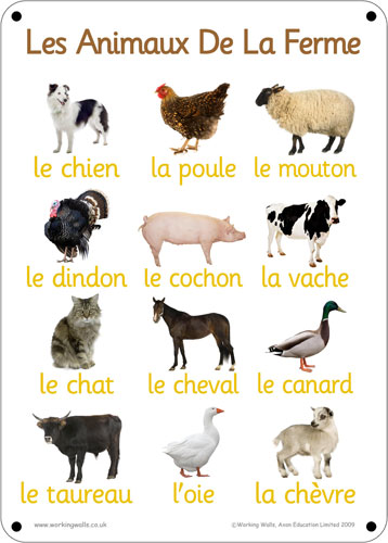 Les animaux de la ferme 